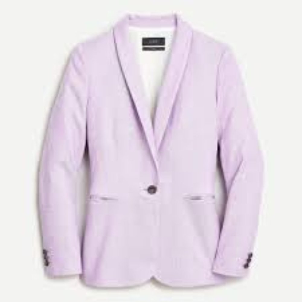 NWT J. Crew Purple Linen Blazer